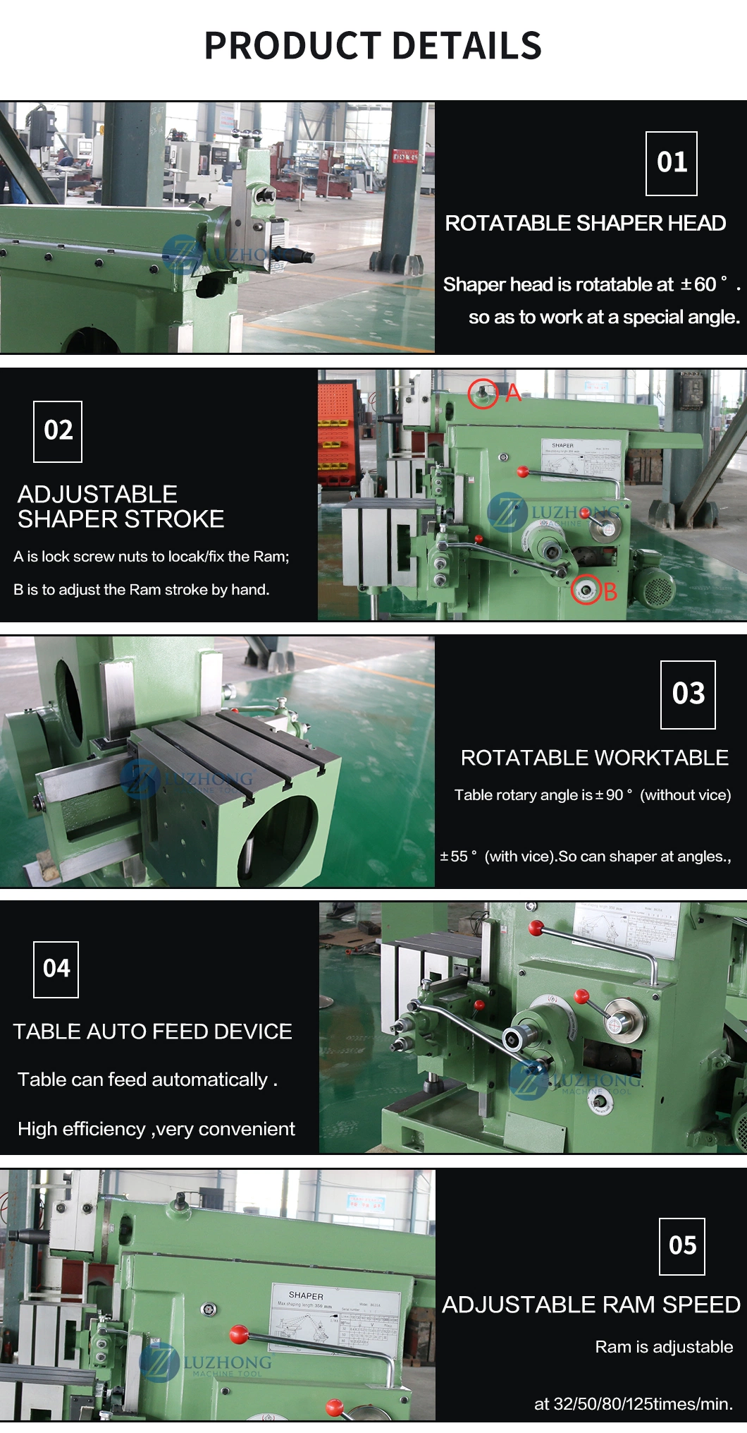 B635A Mechanical Type horizontal shaping planning machine supplier with CE standard