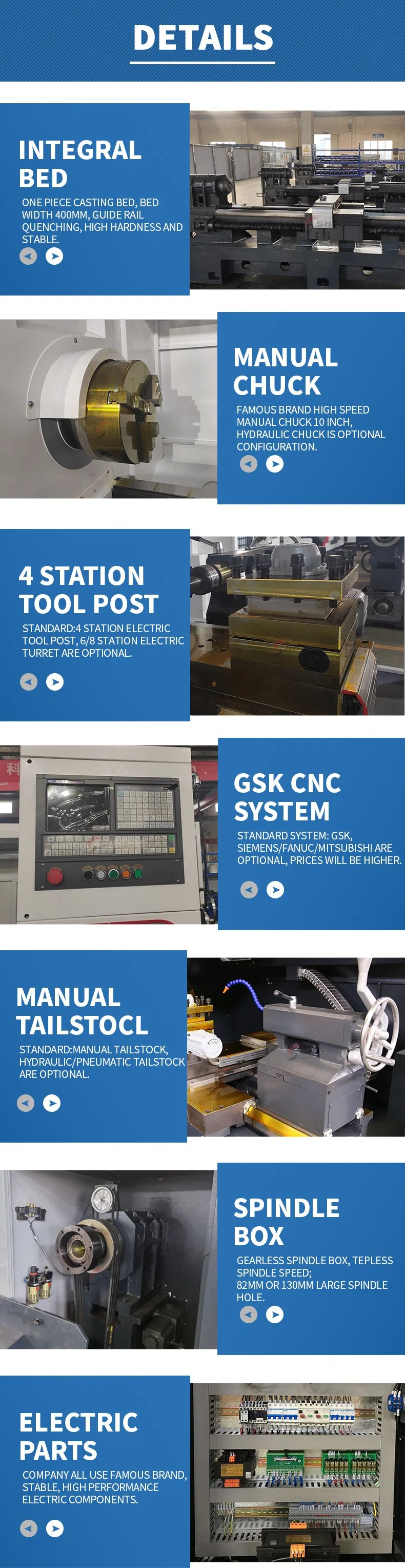 Ck6150V Parallel Flat Bed Horizontal High Precision Metal Turning Torno CNC Lathe Machine (Lathe CNC Machine Tools)