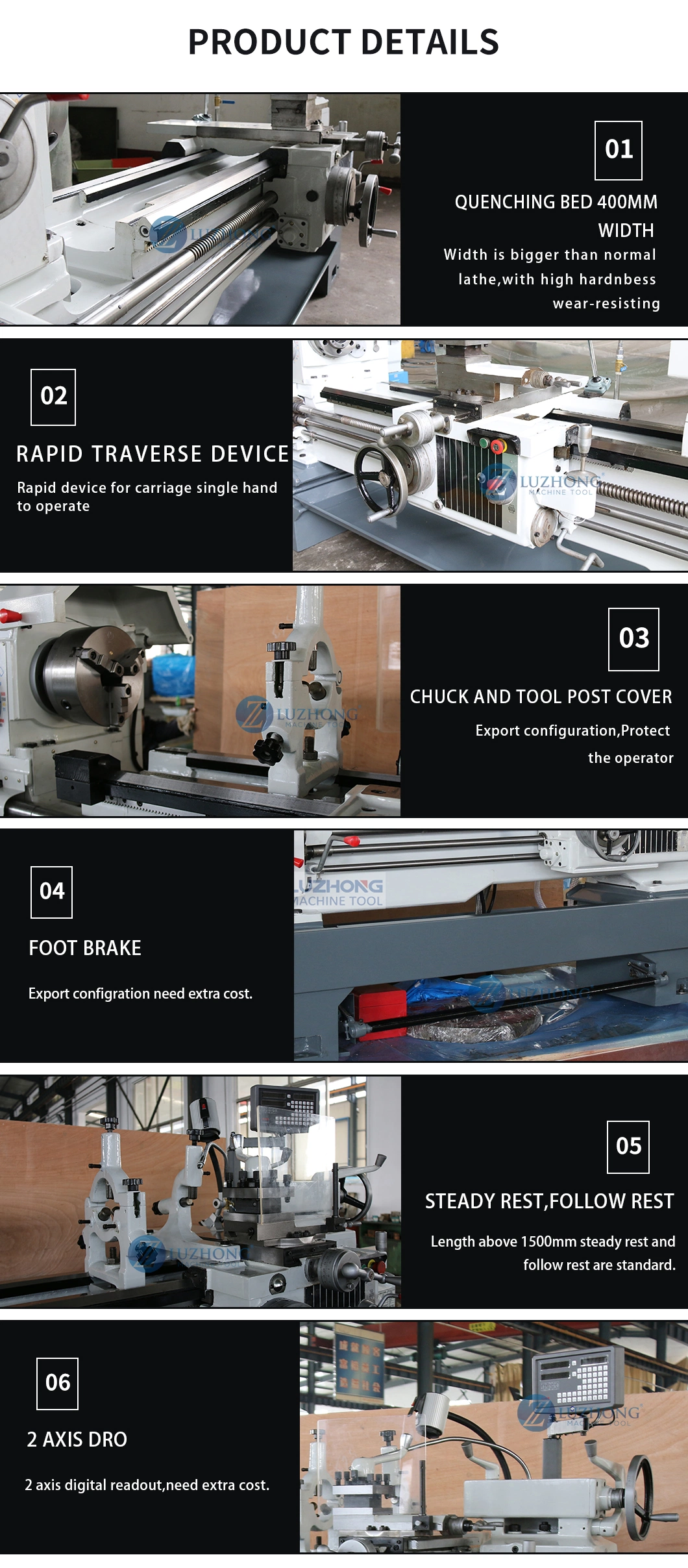 CA6280B Horizontal Universal Metal Turning Lathe Machinery for sale